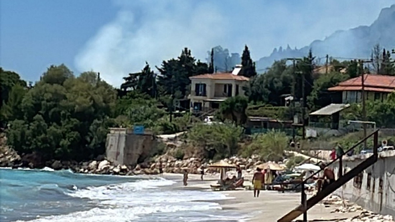 Φωτιά στο Λιθερό Κεφαλονιάς